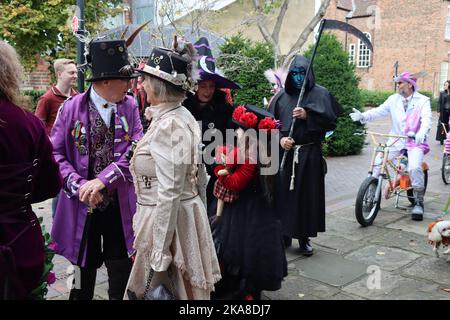 Hulloween Steampunk Festival, Kingston upon Hull, Großbritannien Stockfoto