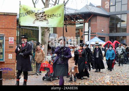 Hulloween Steampunk Festival, Kingston upon Hull, Großbritannien Stockfoto