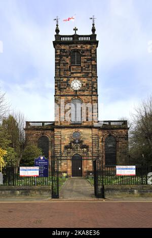 St. Modwen Kirche, Burton upon Trent Stadt, Staffordshire, England; Großbritannien Stockfoto