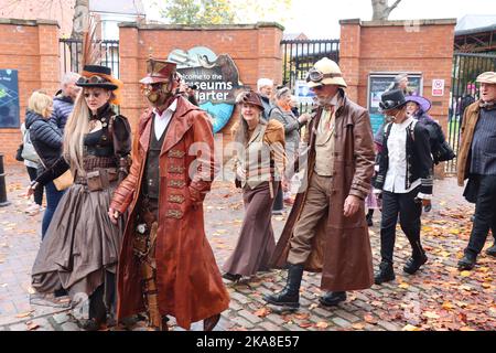 Hulloween Steampunk Festival, Kingston upon Hull, Großbritannien Stockfoto