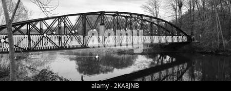 Die Andresey-Brücke über den Fluss Trent, Burton-upon-Trent-Stadt, Staffordshire, England; Großbritannien Stockfoto