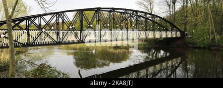 Die Andresey-Brücke über den Fluss Trent, Burton-upon-Trent-Stadt, Staffordshire, England; Großbritannien Stockfoto