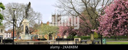 The war Memorial Gardens, Lichfield Street, Burton upon Trent Town, Staffordshire, England; Großbritannien Stockfoto