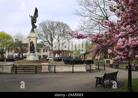 The war Memorial Gardens, Lichfield Street, Burton upon Trent Town, Staffordshire, England; Großbritannien Stockfoto