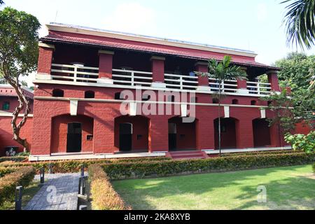 Netaji-Zellgebäude. Alipore Jail Museum. Kalkutta, Westbengalen, Indien. Stockfoto