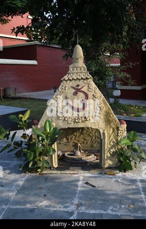 Shiva mandir der Gefangenen. Alipore Jail Museum. Kalkutta, Westbengalen, Indien. Stockfoto