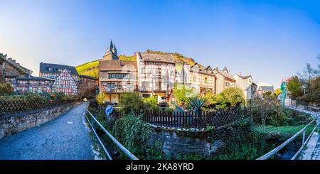 Historische Stadt Bacharch, Deutschland Stockfoto