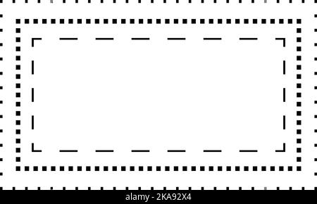 Tracing Rechteck Form Linien Element für Vorschule, Kindergarten und Montessori Kinder Vorschreiben und Zeichnen Aktivitäten in Vektor-Illustration Stock Vektor