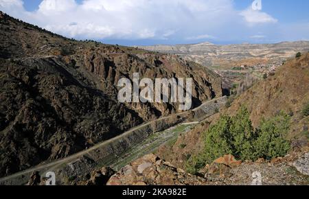 Sariyar Village ist ein altes türkisches Dorf in Ankara. Stockfoto