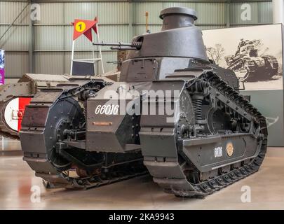 Französischer Renault FT-17 Tank Stockfoto