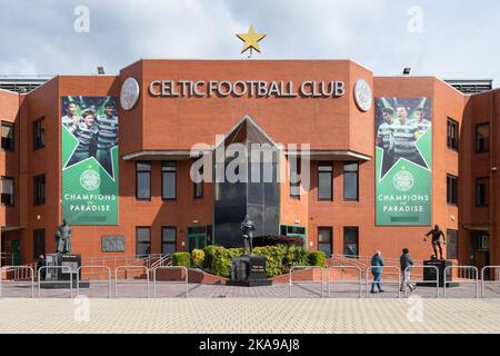 Celtic Park Stadium, Parkhead, Glasgow, Schottland, Großbritannien Stockfoto