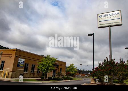 Augusta, GA USA - 07 19 21: KedPlasma Center Donation Center Wrightsbroro Road Stockfoto