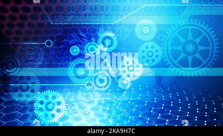 Das Konzept der Codierung, Schaltung industriellen Geschäftshintergrund. Banner Hintergrund. vektor-Illustration. vektor-Illustration. Viele Verwendungen für die Werbung. Stockfoto