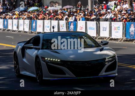 GUADALAJARA, MEXIKO - 25 2022. OKTOBER: Showrun Checo Perez, Stockfoto