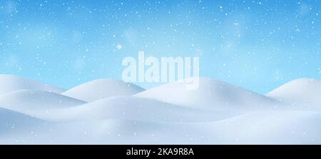 3D natürliche Winterweihnachtsgeschichte Stock Vektor