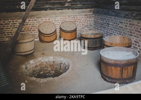 Das Rauchhaus von George Washington auf dem Mount Vernon, Virginia, USA Stockfoto