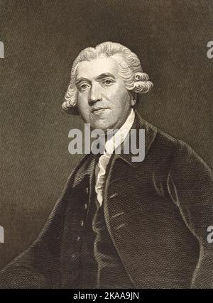 Josiah Wedgwood (1730 – 1795) englischer Töpfer, Unternehmer und Abolitionist. Gründer des Unternehmens Wedgwood im Jahr 1759 Stockfoto