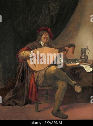 Selbstporträt von Jan Steen, niederländischer Maler des Goldenen Zeitalters, Gemälde von Jan Steen Stockfoto