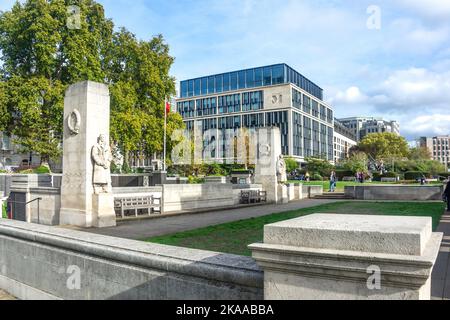 Tower Hill Memorial, Trinity Square Gardens, Tower Hill, London Borough of Tower Hamlets, Greater London, England, Großbritannien Stockfoto