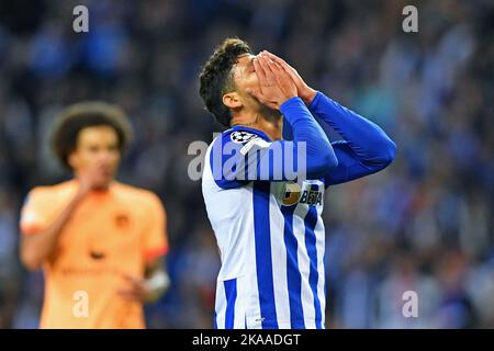 Harbour, Portugal. 01.. November 2022. Evanilson do Porto, während des Spiels zwischen Porto und Atletico de Madrid, für die Runde 6. der Gruppe B der UEFA Champions League 2022/2023 im Estadio do Dragao an diesem Dienstag, 01. 30761 (Daniel Castro/SPP) Quelle: SPP Sport Press Foto. /Alamy Live News Stockfoto