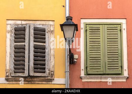 Haus, Carera Straße, Rovinj, Kroatien Stockfoto