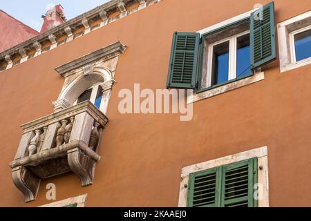 Haus, Carera Straße, Rovinj, Kroatien Stockfoto