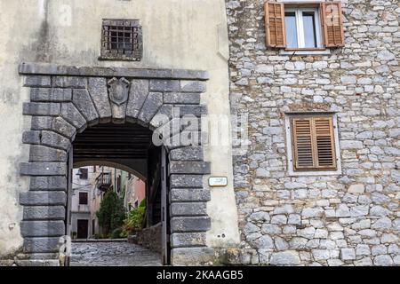 Mala Vrata (Kleine Tür), Buzet, Kroatien Stockfoto