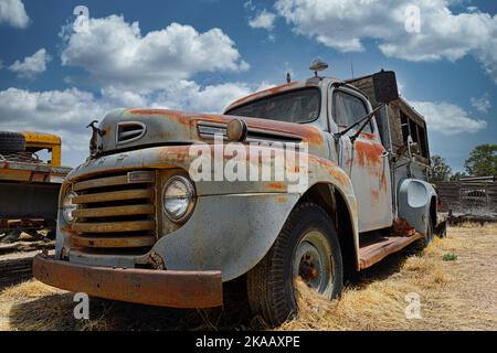 Classic Line Rost und Patina in der heißen New Mexico Sun Stockfoto