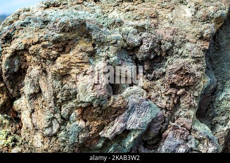 Kalten vulkanischen Flow im Detail Stockfoto