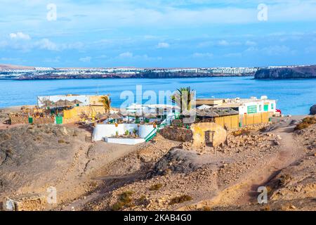 Playa de Papagayo (Papageienstrand) auf Lanzarote, Kanarische Inseln, Spanien Stockfoto