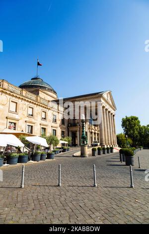 Die berühmten historischen Casino in Wiesbaden, Deutschland Stockfoto