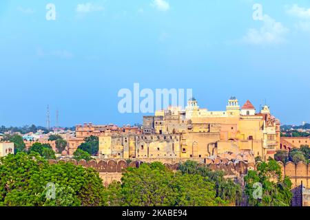 Imposante Palast des Maharadschas von Bikaner innen Junagarh Fort, Bikaner, Rajasthan, Indien Stockfoto