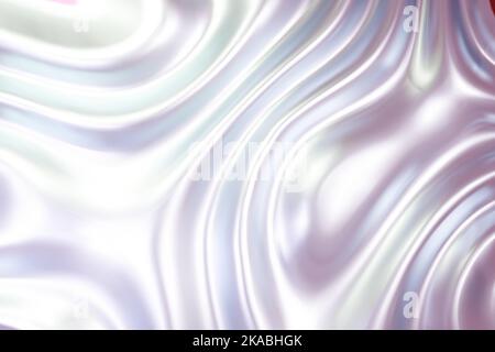 Silber flüssig geschmolzenes Metall abstrakt gewellten Hintergrund mit reflektiert Stock Vektor