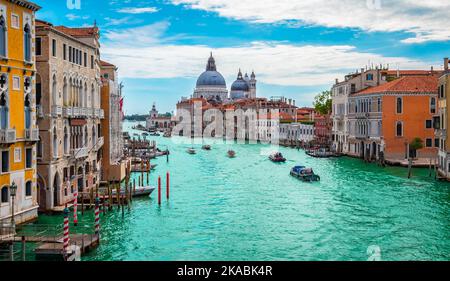 Venedig Italien Canale Grande am Sommertag. Stockfoto