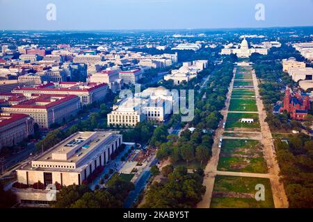Blick auf den Capitol Hill über das Einkaufszentrum Stockfoto
