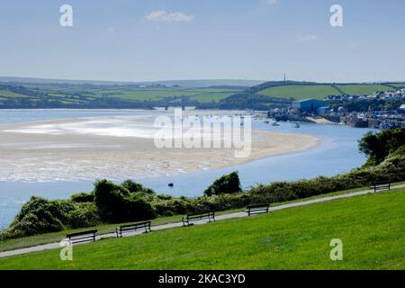 Blick über Camel Mündung Padstow Plymouth Cornwall England Stockfoto