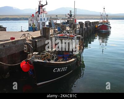 Port Askaig Pier, Port Askaig, Islay, Hebriden, Innere Hebriden, Inner Isles, Schottland, Vereinigtes Königreich, Großbritannien Stockfoto