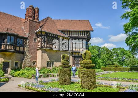 Schloss Cecilienhof, Neuer Garten, Potsdam, Brandenburg, Deutschland Stockfoto