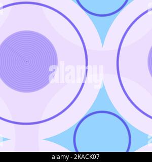 Nahtlose geometrische bunte abstrakte moderne Muster aus sich schneidenden Kreisen erstellt Stockfoto