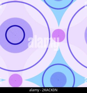Nahtlose geometrische bunte abstrakte moderne Muster aus sich schneidenden Kreisen erstellt Stockfoto