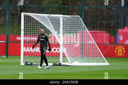 Cristiano Ronaldo von Manchester United während einer Trainingseinheit im Aon Training Complex, Carrington. Bilddatum: Mittwoch, 2. November 2022. Stockfoto