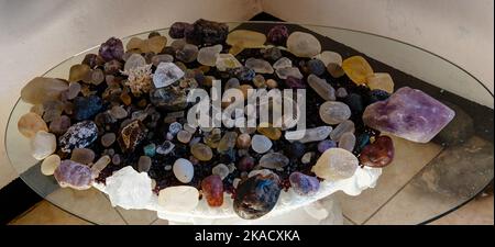 Bergbau von Edelsteinen, Gold und saphiren an Ilakaka Ihosy Bezirk, ihorombe Region, Madagaskar Stockfoto