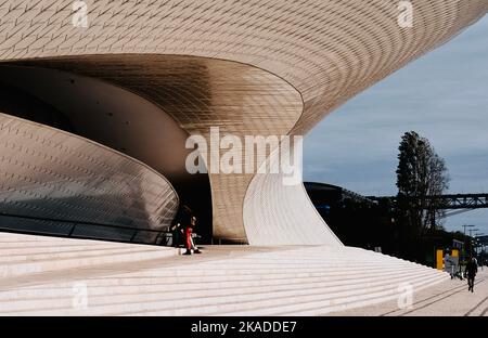 Außenansicht, MAAT, Museum für Kunst und Architektur, Lissabon Portugal Stockfoto