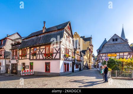 Historische Stadt Bacharch, Deutschland Stockfoto