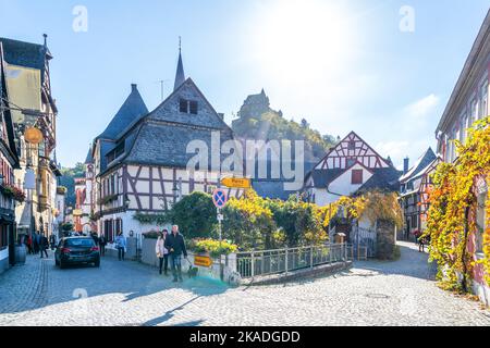 Historische Stadt Bacharch, Deutschland Stockfoto