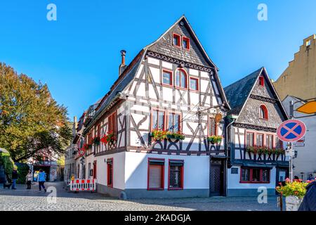 Historische Stadt Bacharch, Deutschland Stockfoto