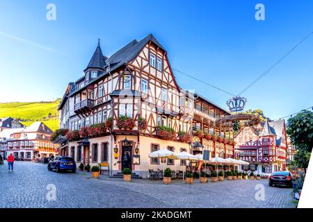 Historische Stadt Bacharch, Deutschland Stockfoto