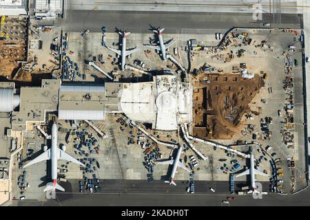 Der schwerste Flughafen der Welt, Los Angeles Int. Ist der wichtigste internationale Flughafen, der Los Angeles und die umliegende Metropolregion bedient. 12. Oktober 2022. Foto von Thomas Arnoux/ABACAPRESS.COM Stockfoto