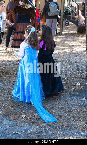 Halloween Hollowpalooza für Kinder - Johnny Kelly Park, Dennis, Massachusetts auf Cape Cod, USA Stockfoto