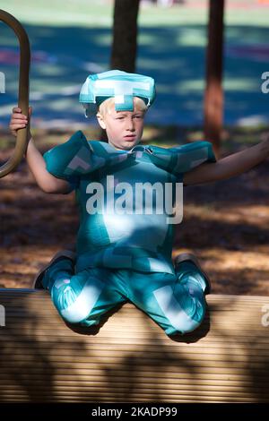 Halloween Hollowpalooza für Kinder - Johnny Kelly Park, Dennis, Massachusetts auf Cape Cod, USA Stockfoto